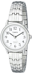 Timex Women's Easy Reader Silver-Tone Dressy Watch With Expansion Band