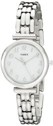 Timex Women's Elevated Classics Dress Silver-Tone Bracelet Watch
